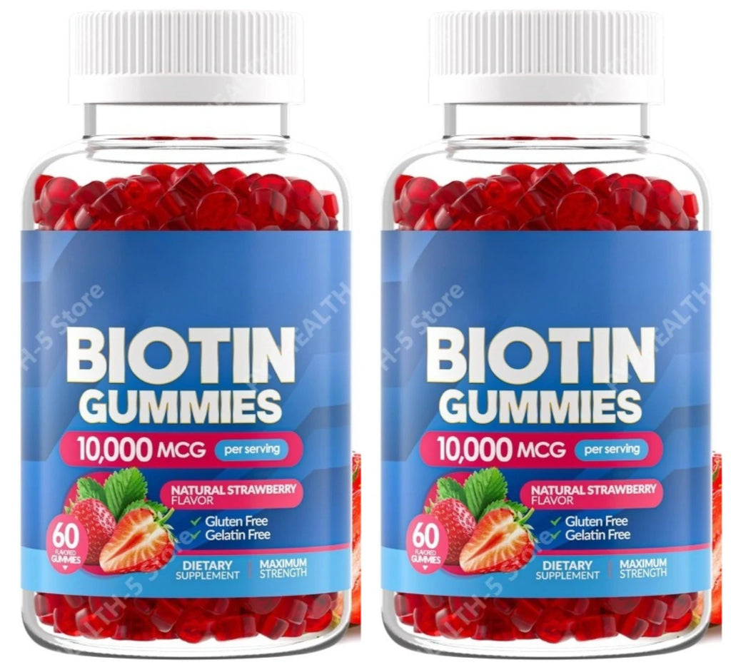 Biotin Gummies for Hair Growth, Skin & Nails