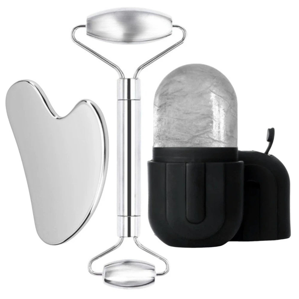 Face Ice Roller, Stainless Steel Gua Sha, Face Massage Roller